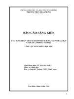 Sáng kiến kinh nghiệm THCS: Ứng dụng phần mềm Netsupport School trong dạy học và quản lí phòng tin học