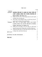 LUẬN văn THẠC sĩ   chất lượng công tác tuyên truyền cổ động ở học viện hậu cần hiện nay