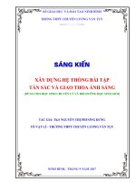 Xây dựng hệ thống bài tập tán sắc và giao thoa ánh sáng