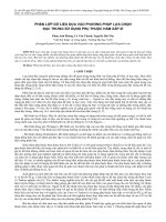 Phân lớp dữ liệu dựa vào phương pháp lựa chọn đặc trưng sử dụng phụ thuộc hàm xấp xỉ