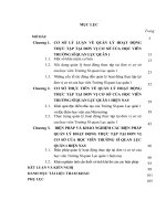 LUẬN văn THẠC sĩ   quản lý hoạt động thực tập tại đơn vị cơ sở của học viên trường sĩ quan lục quân 1