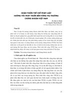 Hoàn thiện thể chế pháp luật hướng tới phát triển bền vững thị trường chứng khoán Việt Nam