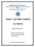 THỰC TẬP ĐIỀU KHIỂN TỰ ĐỘNG 