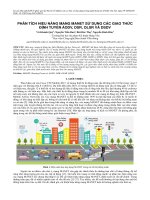 Phân tích hiệu năng mạng MANET sử dụng các giao thức định tuyến AODV, DSR, OLSR và DSDV
