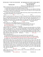 DE THI THU DAI HOC CO DAP AN