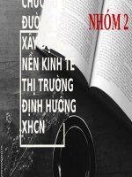 SLIDE ĐƯỜNG LỐI XÂY DỰNG NỀN KINH TẾ THỊ TRƯỜNG ĐỊNH HƯỚNG XHCN