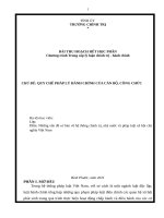 tiểu luận trung cấp chính trị  quy chế pháp lý hành chính của cán bộ, công chức