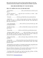 Mẫu Hồ Sơ Mời Thầu Tư Vấn Xây Dựng