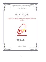 Báo cáo bài tập lớn đề tài website thương mại điện tử bán sách online 