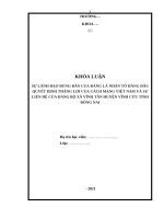 TIỂU LUẬN   sự lãnh đạo đúng đắn của đảng là nhân tố hàng đầu quyết định thắng lợi của cách mạng việt nam và sự liên hệ của đảng bộ xã vĩnh tân huyện vĩnh cửu tỉnh đồng nai