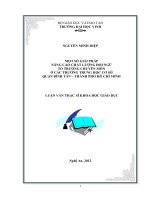 Một số giải pháp nâng cao chất lượng đội ngũ tổ trưởng chuyên môn ở các trường trung học cơ sở quận bình tân   thành phố hồ chí minh  