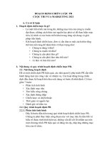 HOẠCH ĐỊNH CHIẾN lược PR cho sự kiện