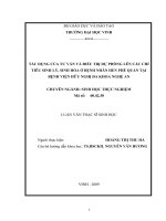 Tác dụng của tư vấn và điều trị dự phòng lên các chỉ tiêu lý, sinh hóa ở bệnh nhân hen phế quản tại bệnh viện hữu nghị đa khoa nghệ an    