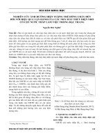 Nghiên cứu ảnh hưởng hiện tượng trễ dòng chảy đến đối với hiệu quả vận hành của các nhà máy thủy điện nhỏ có cột nước thấp làm việc trong bậc thang