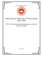 Các phương pháp dự phòng nâng cao tính sẵn sàng của hệ thống