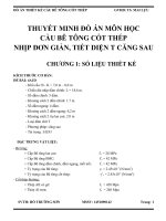 Đồ án môn học cầu bê tông cốt thép T căng sau trường đại học Giao Thông Vận Tải(kèm bản vẽ cad đầy đủ )