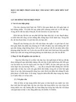 Báo cáo biện pháp thi giáo viên giỏi môn ngữ văn 9 