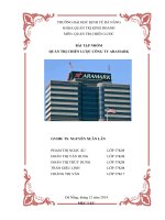 Bài tập nhóm  quản trị chiến lược công ty aramark  65