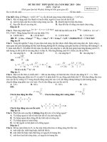 DE THI THU THPT QUOC GIA MON VAT LI