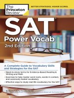 Preview SAT Power Vocab A Complete Guide to Vocabulary Skills and Strategies for the SAT by The Princeton Review (2017)