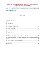 Báo cáo biện pháp thi giáo viên chủ nhiệm giỏi