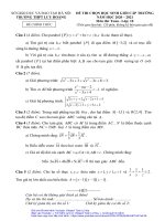 Đề HSG Toán 10 Cấp Trường THPT Lưu Hoàng 20202021