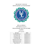 Thảo luận hình sự phần chung lần 3