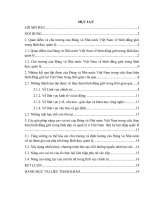 Nâng cao vai trò của đảng và nhà nước trong việc thực hiện bình đẳng giới trong lãnh đạo và quản lý ở việt nam  thời kỳ hội nhập quốc tế