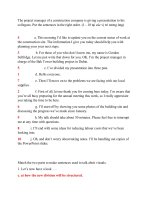 Đáp án môn kỹ năng thuyết trình Ehou Đại học mở