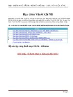 Giáo án dạy thêm văn 6 kết nối (bản CHUẨN) 