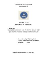 TIỂU LUẬN QTNHTM 18406054