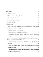 hoàn thiện các công cụ kinh tế trong quản lí môi trường ở việt nam hiện nay