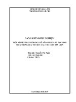 Một số biện pháp giáo dục kỹ năng sống cho học sinh trung học cơ sở thông qua tổ chức các trò chơi dân gian 2
