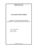 Nghiên cứu, áp dụng một số bài tập bổ trợ phát triển sức nhanh cho học sinh trung học cơ sở 2