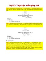 Violympic Toan lop 3 Dang thuc hien nham phep tinh