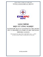 Giáo trình Điện tử công nghiệp (Cao đẳng) - Trường CĐ Điện lực Miền Bắc