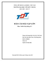 BÁO CÁO BÀI TẬP LỚN môn thiết kế hệ thống số 1 