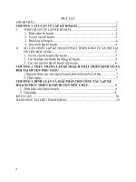 Công tác lập kế hoạch và thực tiễn quá trình xây dựng kế hoạch phát triển kinh tế xã hội huyện mộc châu, tỉnh sơn la