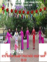 GIAO LUU KY NIEM NGAY PHU NU VIET NAM 20102016