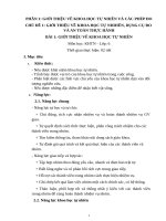 Giáo án khoa học tự nhiên lớp 6 sách cánh diều (phần môn hóa học) 