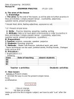 KHBD TIẾNG ANH 6 TUẦN 24 TIẾT 70-72 GRAMMAR PRACTICE UNIT 12 A1-3