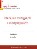 Thiết kế khối điều chế vector không gian (SVM) và so sánh với phương pháp sinPWM