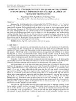 Nghiên cứu tổng hợp chất xúc tác quang Ag-TiO2/Perlite sử dụng cho quá trình phân hủy các hợp chất hữu cơ trong môi trường nước