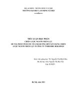 TIỂU LUẬN  CHIẾN LƯỢC NGUỒN NHÂN LỰC ĐỀ TÀI: PHÂN TÍCH YẾU TỐ ẢNH HƯỞNG ĐẾN XÂY DỰNG CHIẾN LƯỢC NGUỒN NHÂN LỰC Ở CÔNG TY TNHH HHG HOLDINGS