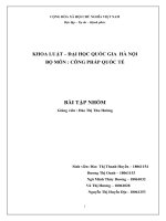 bài tập nhóm MÔN CÔNG PHÁP QUỐC TẾ 