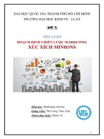 đề tài hoạch định chiến lược marketing cho xúc xích MINIONS 