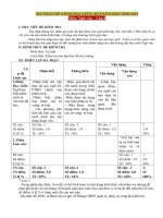 Ma trận đề kiểm tra môn Văn lớp 8 giữa học kỳ 1 năm học 2021-2022