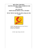 Thiet ke he thong cung cap dien cho phan xuong co khi- HaUI