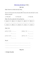 Phiếu bài tập cuối tuần lớp 3: Tuần 6