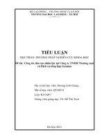 TIỂU LUẬN HỌC PHẦN PHƯƠNG PHÁP NGHIÊN CỨU KHOA HỌC.HOÀN THIỆN QUY CHẾ TRẢ LƯƠNG, THƯỞNG TẠI CÔNG TY TNHH HHG HOLDINGS